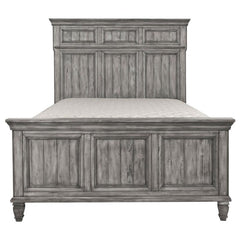 Avenue Wood California King Panel Bed Weathered Grey - 224031KW