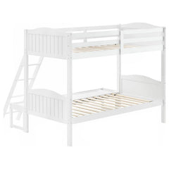 Arlo Wood Twin Over Full Bunk Bed White - 405054WHT
