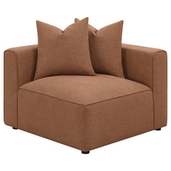 Jennifer 6-piece Upholstered Modular Sectional Terracotta - 551591-SET