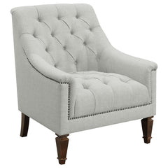 Avonlea 3-piece Upholstered Sloped Arm Sofa Set Grey Fabric - 505641-S3
