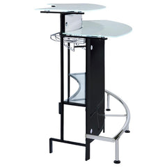 Keystone Glass Top Bar Unit Black - 100139