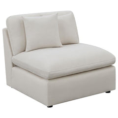 Hobson 6-piece Upholstered Modular Sectional Sofa Ivory - 551451-SET