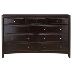 Phoenix 5-piece Queen Bedroom Set Cappuccino - 200409Q-S5