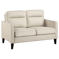Jonah 3-piece Upholstered Track Arm Sofa Set Ivory - 509651-S3