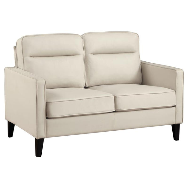 Jonah Upholstered Track Arm Loveseat Ivory - 509652