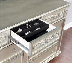 Heidi 4-piece Queen Bedroom Set Metallic Platinum - 222731Q-S4