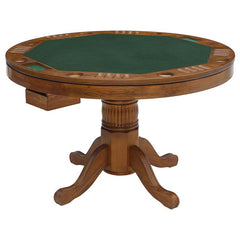 Mitchell 5-piece Game Table Set Amber and Brown - 100951-S5
