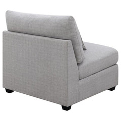 Cambria Upholstered Armless Chair Grey - 551511