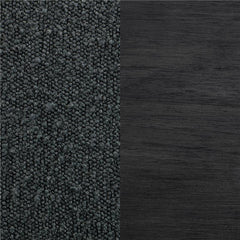 Alba Boucle Upholstered Counter Height Dining Chair Black and Charcoal Grey (Set of 2) - 123139