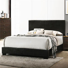 Conner Upholstered Queen Panel Bed Black - 300260Q