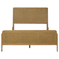 Arini Rattan Eastern King Panel Bed Sand Wash and Natural - 224300KE