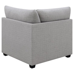 Cambria Upholstered Corner Grey - 551512