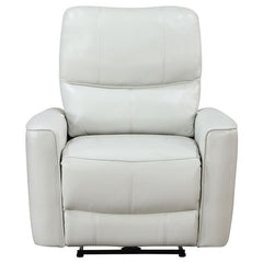 Greenfield Upholstered Power Recliner Chair Ivory - 610263P