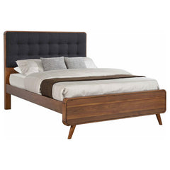 Robyn Wood Queen Panel Bed Dark Walnut - 205131Q