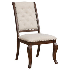 Brockway Tufted Dining Chairs Cream and Antique Java (Set of 2) - 110312