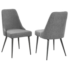 Alan Upholstered Dining Chairs Grey (Set of 2) - 190442