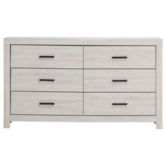 Brantford 4-piece Eastern King Bedroom Set Coastal White - 207051KE-S4