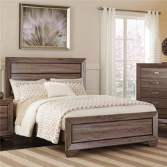 Kauffman Wood California King Panel Bed Washed Taupe - 204191KW