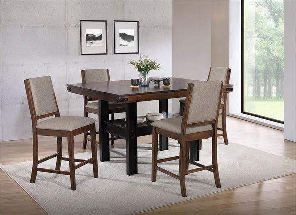 Patterson 5-piece Counter Height Dining Set Mango Oak - 108888-S5
