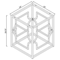 Starlight Dining Table Base Brass - 192641