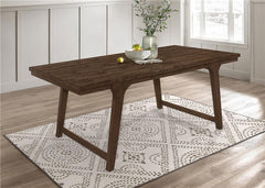 Reynolds Rectangular Dining Table Brown Oak - 107591