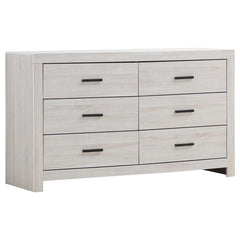 Brantford 4-piece Eastern King Bedroom Set Coastal White - 207051KE-S4