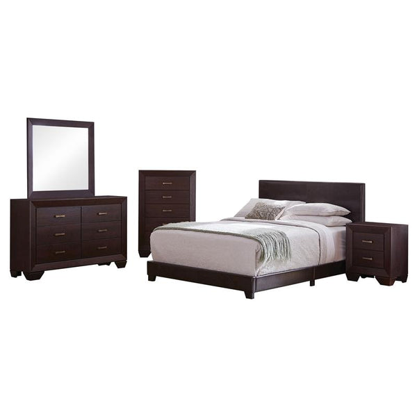 Dorian 5-piece Queen Bedroom Set Dark Cocoa - 300762Q-S5