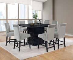 Stanton 9-piece Dining Set Black and Grey - 102068-S9