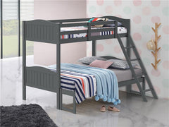 Arlo Wood Twin Over Full Bunk Bed Grey - 405054GRY