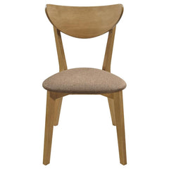 Elowen Dining Side Chair Light Walnut and Brown (Set of 2) - 108442