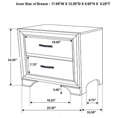 Beaumont 4-piece Eastern King Bedroom Set Champagne - 205291KE-S4