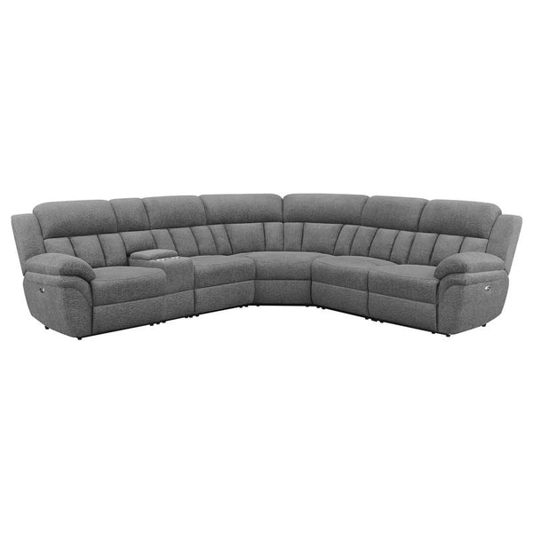 Bahrain 6-piece Modular Power Reclining Sectional Charcoal - 609540P