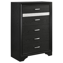Miranda 5-piece Queen Bedroom Set Black - 206361Q-S5