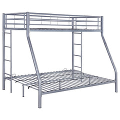 Hayward Metal Twin Over Full Bunk Bed Silver - 460062