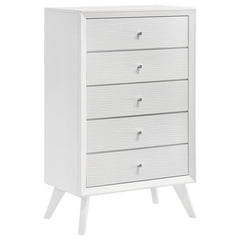 Janelle 5-drawer Bedroom Chest White - 223655