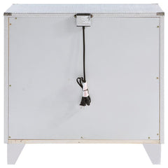 Larue 2-drawer Nightstand Silver - 224492