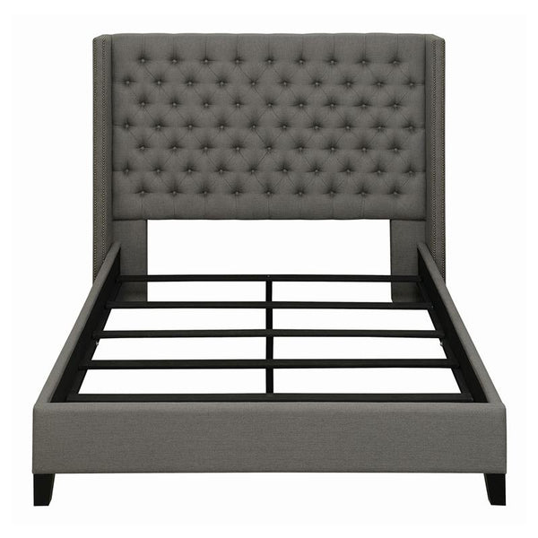 Bancroft Upholstered Full Wingback Headboard Grey - 301405FB1