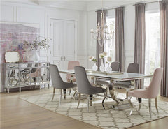 Antoine Upholstered Demi Arm Dining Side Chairs (Set of 2) - 108812