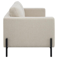Tilly 2-piece Upholstered Track Arm Sofa Set Oatmeal - 509901-S2