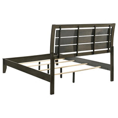 Serenity Wood Eastern King Panel Bed Mod Grey - 215841KE