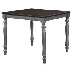 Wiley 5-piece Square Spindle Legs Counter Height Dining Set Beige and Grey - 120576