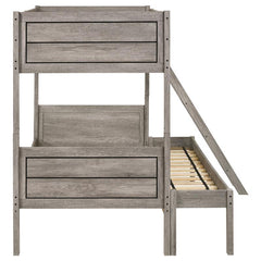 Ryder Wood Twin Over Full Bunk Bed Weathered Taupe - 400819