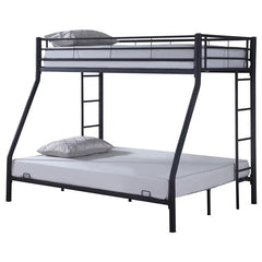 Hayward Metal Twin Over Full Bunk Bed Black - 460062B