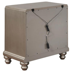 Bling Game 4-piece Eastern King Bedroom Set Platinum - 204181KE-S4