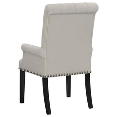 Alana Upholstered Tufted Arm Chair with Nailhead Trim - 115183