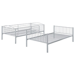 Anson Twin Over Twin Bunk Bed Silver - 400730T