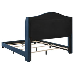 Sonoma Upholstered Full Wingback Bed Blue - 310071F