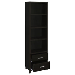 Lewes 4-shelf Engineered Wood Media Tower Cappuccino - 700882