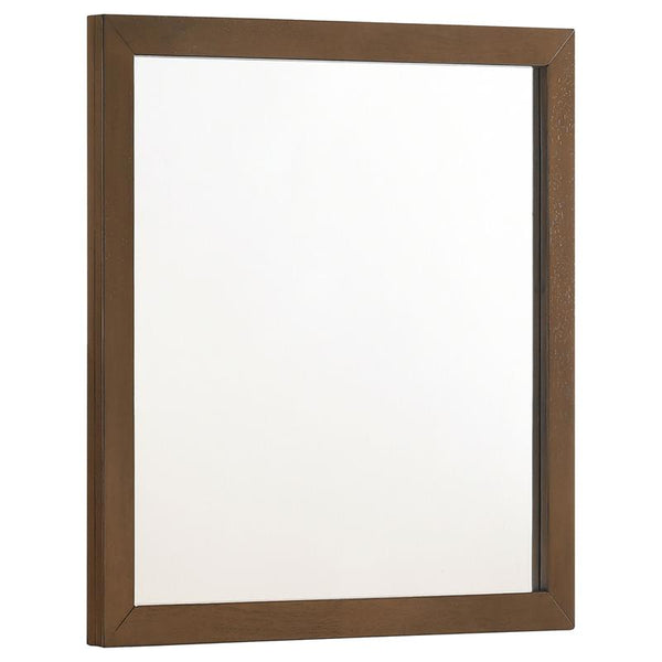 Mays Rectangular Dresser Mirror Walnut Brown - 215964