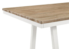 Hollis 7-piece Rectangular Counter Height Dining Set Brown and White - 122248-S7